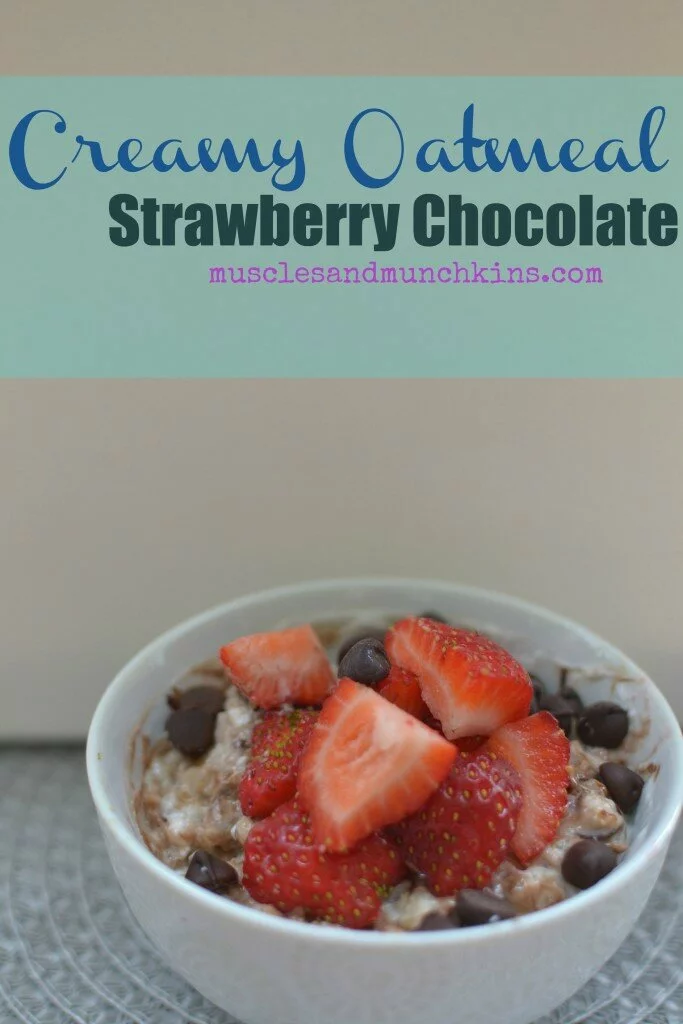 Creamy Oatmeal: add this strawberry chocolate or blueberry almond creamy oatmeal to your list of breakfasts. This is one the whole family will love and the perfect per workout meal for those long distance runners. 