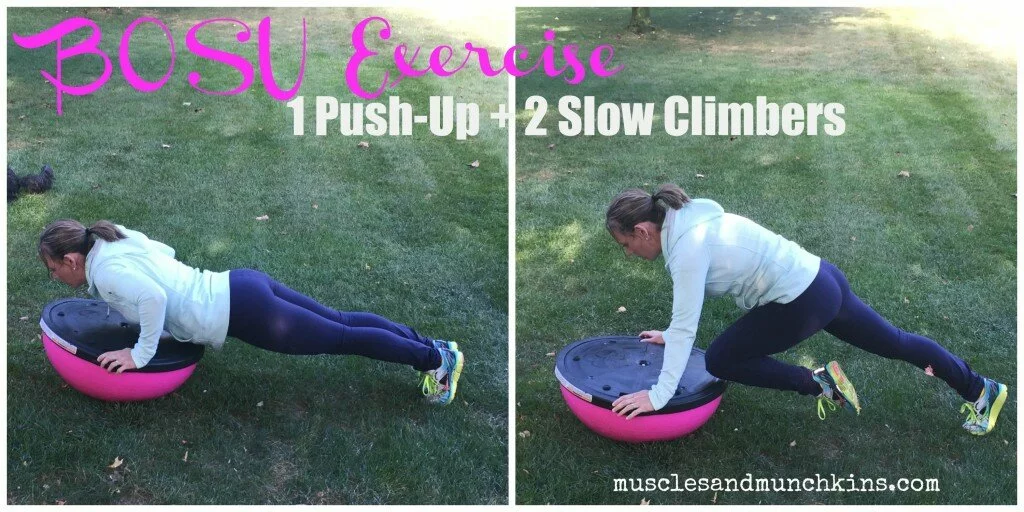 Wonder what to do on that BOSU balance trainer? Check out my top five favorite BOSU exercises.